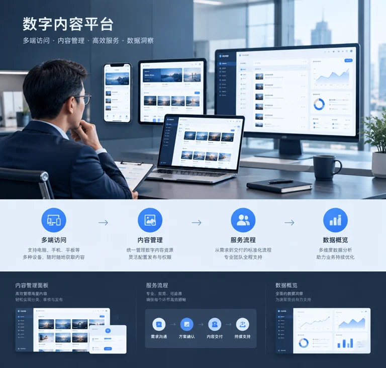 PG电子数字内容服务与企业采购评估场景示意图